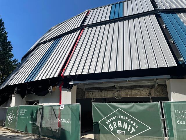 Das Runddach bei der Dachgleiche.  | Foto: Lisa Kammann