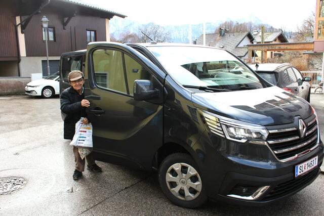 Franz Beisteiner vor dem Altersheim in Mondsee