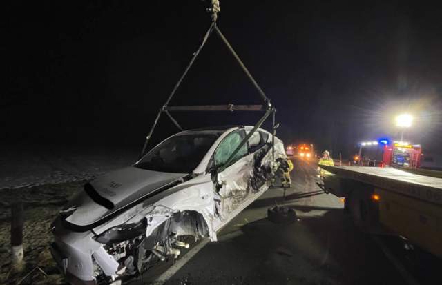 Schwerer Verkehrsunfall in Leogang. | Foto: FF Leogang