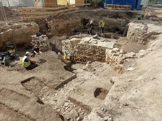 Im Zuge der U-Bahn-Bauarbeiten über wurde der Untergrund der künftigen Station Frankhplatz archäologisch untersucht. (Archivbild) | Foto: Stadtarchäologie Wien