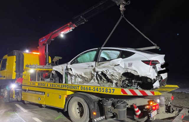 Schwerer Verkehrsunfall in Leogang. | Foto: FF Leogang