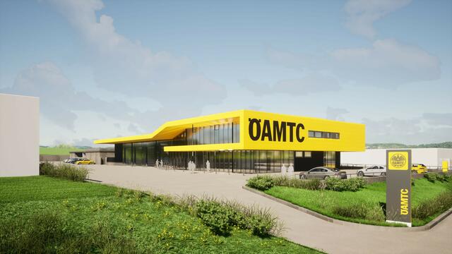 Der neue ÖAMTC-Stützpunkt geht am 20. Februar in der Andre Freyskorn Straße 14 in Betrieb. | Foto: HAWLIK GERGINSKI Architekten ZT GmbH