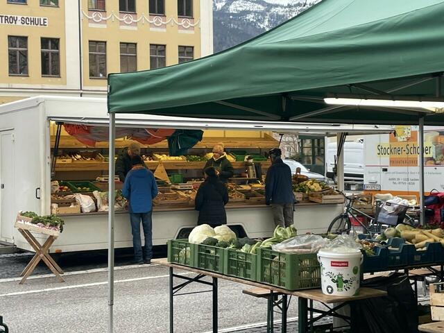 Der Bauernmarkt in Bad Ischl.  | Foto: Gratzer