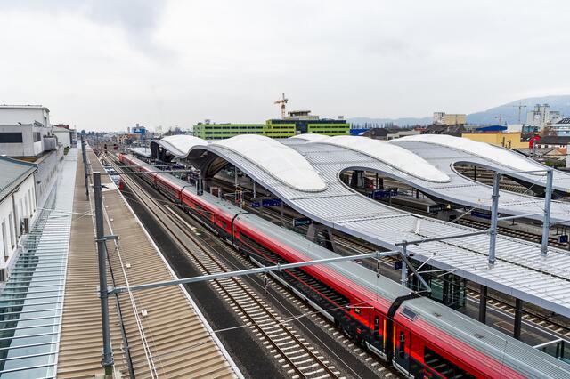 Der Grazer Hauptbahnhof gelangt durch die neue Koralmbahn an einen wesentlichen Korridor im europäischen Bahnnetz. | Foto: Foto Jörgler