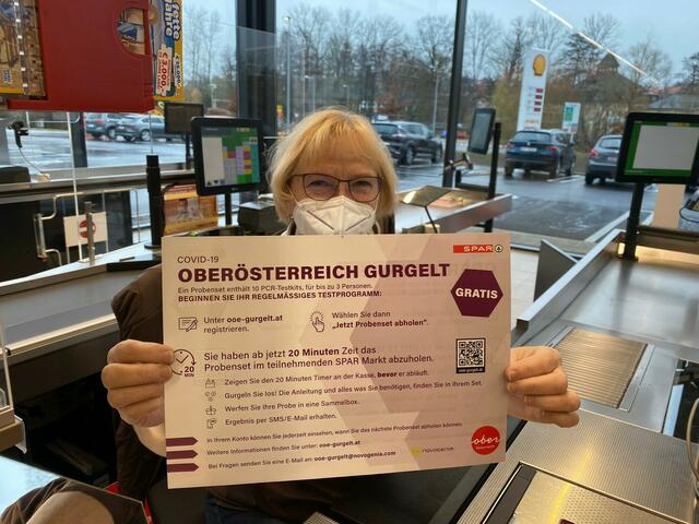 Bei Spar können Gurgeltests noch bis 31. März abgegeben werden. | Foto: Spar Jauker