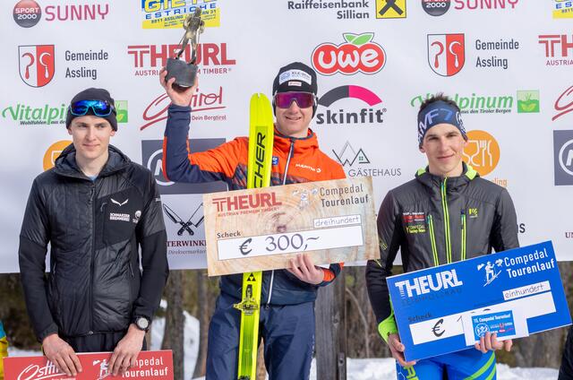 Top-Favorit Christof Hochenwarter siegte vor Josef Bodner und Daniel Webhofer. | Foto: Brunner Images
