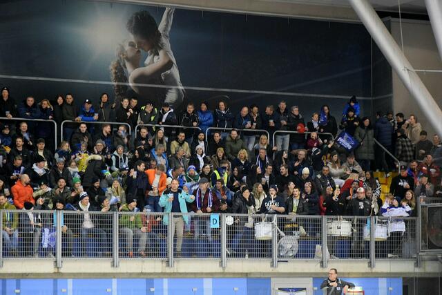 Der Fanclub (Trommler) war von Beginn an präsent. | Foto: Schwaighofer