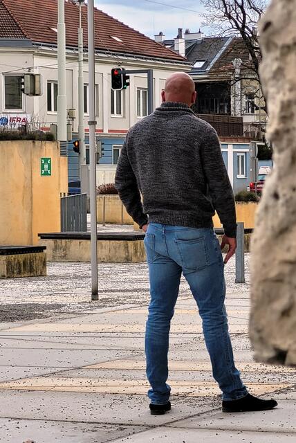 Der Angeklagte vor dem Landesgericht. | Foto: Probst