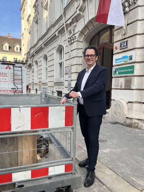 Beim Grätzlgespräch am 1. März 2023 zur Neugestaltung steht Neubaus Bezirkschef Markus Reiter persönlich Rede und Antwort. | Foto: BV07