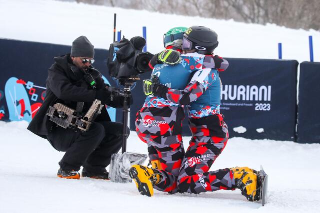 Arvid Auner und Andreas Prommegger | Foto: GEPA pictures/ Matic Klansek