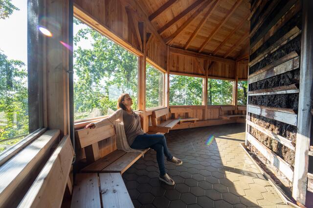 Herzklopfen-Runde - Gradierwerk im Kneippgarten, ab Ende März geöffnet | Foto: Bruno Brandstetter