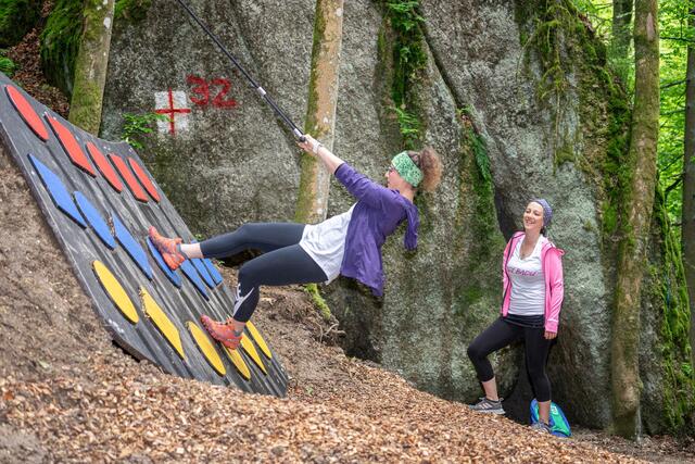Fit &amp; Fun-Station am Kneippweg in Bad Kreuzen. | Foto: Bruno Brandstetter