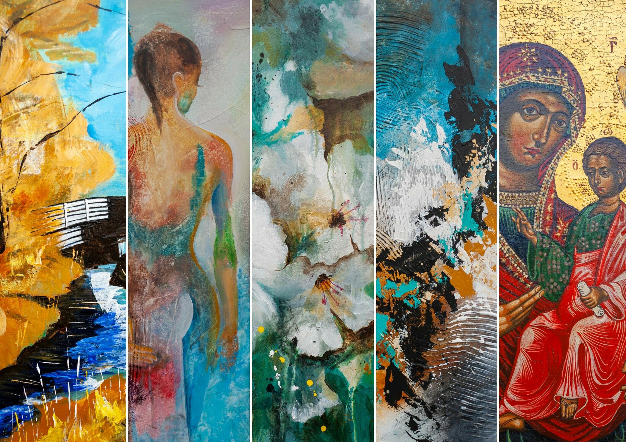 Kurt Bonner IkonenMalerei Vernissage KONTRASTE Walgau