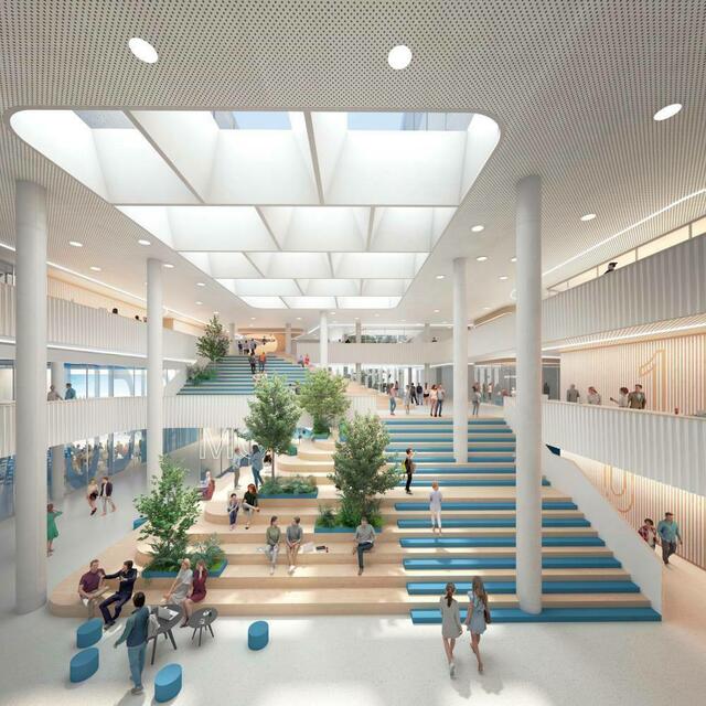 MCI Neu, bisher gibt es nur Visualisierungen, die Polit-Diskussion geht intensiv weiter. | Foto: Henning Larsen