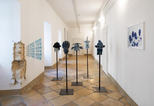 Werke von Edith Payer und Assunta Abdul Azim Mohamed. | Foto: Rudolf Strobl, Kunstverein Eisenstadt