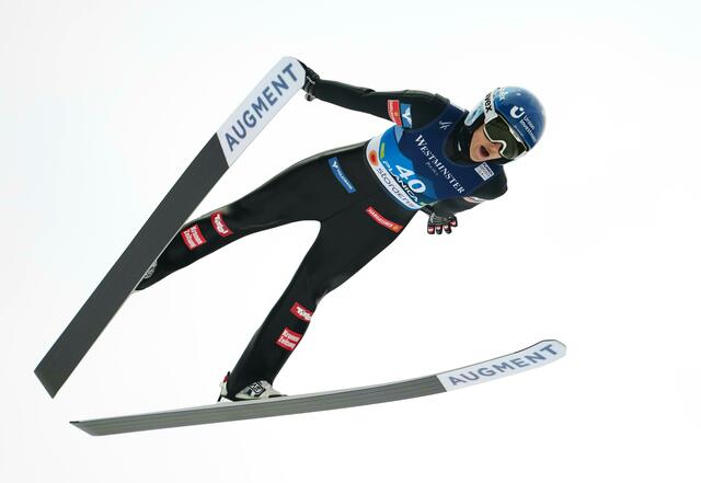 Eva Pinkeling flog bei der WM in Planica zu Silber | Foto: GEORG HOCHMUTH / APA / picturedesk.com