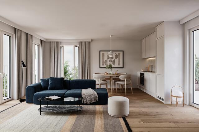 Flexible Grundrisse sollen Familien, Singles und Rentnern entgegenkommen. | Foto: INVESTER United Benefits