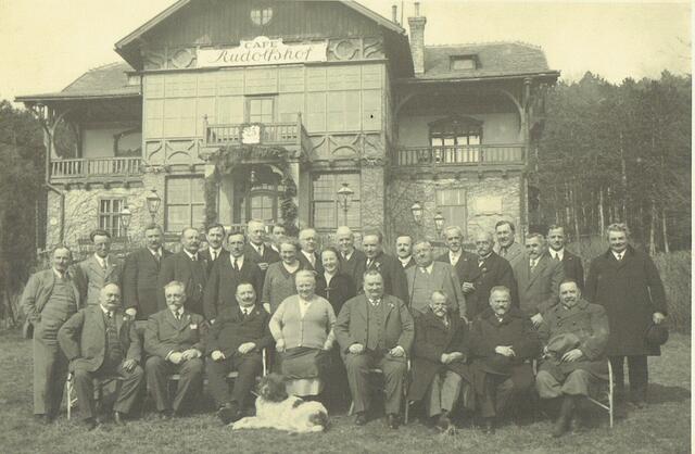 Der Rudolfshof sollte ursprünglich Berghof heißen. Die Aufnahme stammt von 1932 unter Bürgermeister Kollmann. | Foto: Stadtarchiv Baden