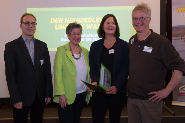 Georg Wolfram, Regina Petrik, Elke Schmelzer und Bernhard Kohler in Eisenstadt. | Foto: Sandra Koeune