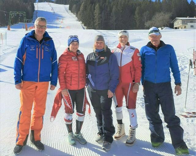 Vorbereitung mit Renate Götschl und Nici Schmidhofer in Obdach. | Foto: KK