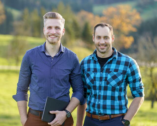 Christoph Kronsteiner von Beruf selbstständiger Förster und Florian Aspalter, Softwareentwickler. (v.l.) | Foto: Florian Aspalter