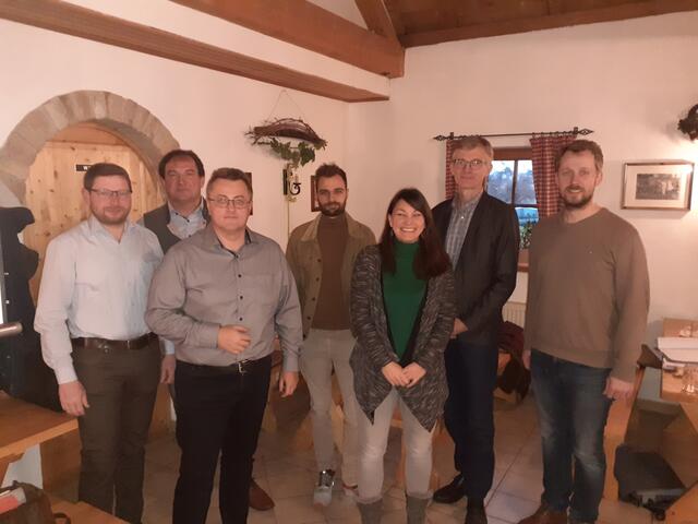 Ing. Hermann Dommaier-Bachl (BBK), Vzbgm. Martin Schirmböck (Göllersdorf), Dr. Josef Wasner (Boden.Leben), Stefan Lehner, BSc, (ABB), Magdalena Geinzer, MSc, (KLAR!), Dipl. Ing. Christian Steiner (ABB) und StR. Lukas Niedermayer, BSc., (Hollabrunn) | Foto: Klar! Göllersbach