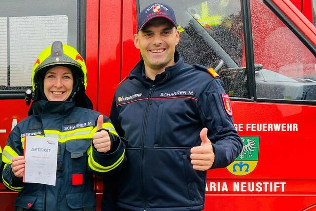 Martin Scharrer mit seiner Frau Melanie. | Foto: Privat