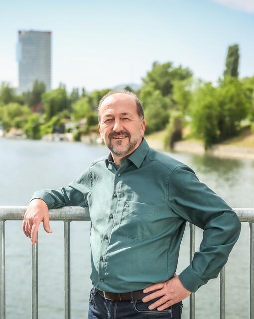 Der Grüne Klubobmann in Floridsdorf Heinz Berger. | Foto: Grüne Floridsdorf