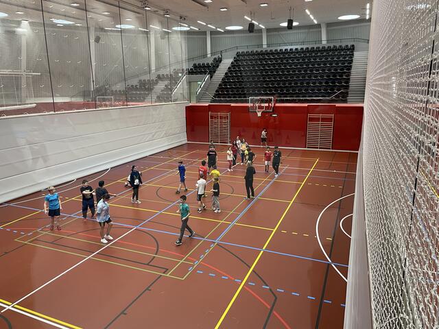 Durch die drei neuen Trennvorhänge kann die Halle zeitgleich mehrfach genutzt werden. | Foto: Teischl/RMA