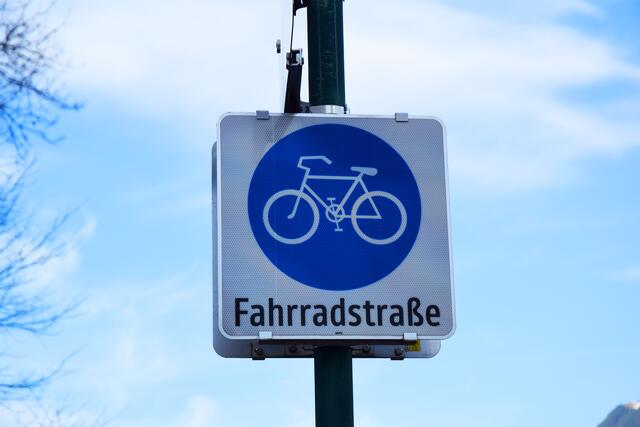 Fahrradstraßen sind entsprechend gekennzeichnet | Foto: Stadt Bludenz