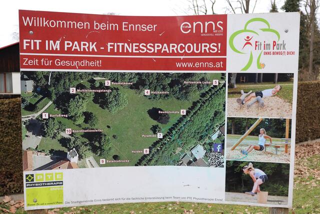 Ennser Fitnessparcours beim Schloss | Foto: Herbert Stocker