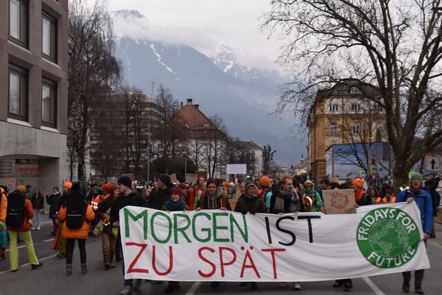 Das Motto des Klimastreiks lautete "Morgen ist zu spät" | Foto: Michael Steger