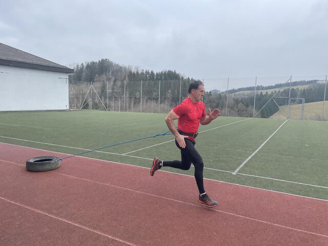 Gerhard Redl beim Training Anfang 2022.