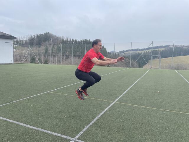 Gerhard Redl beim Training Anfang 2022.