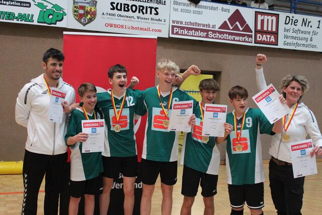 Die Sportmittelschule Güssing jubelte über den Sieg im Landesfinale. | Foto: ÖVV