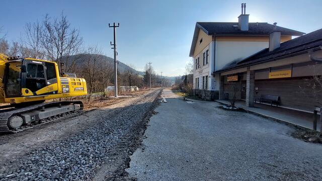 Umbauarbeiten Bahnhof Tradigist