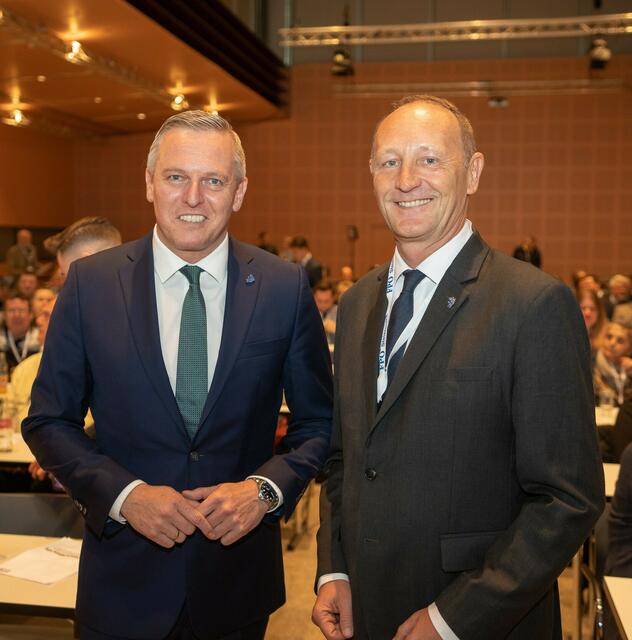 Vor dem Parteitag: Landesparteiobmann Mario Kunasek und NAbg. Axel Kassegger  | Foto: FPÖ Steiermark
