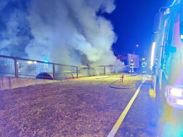 Der Rauch war im gesamten Kernraum zu bemerken. | Foto: FF Köflach