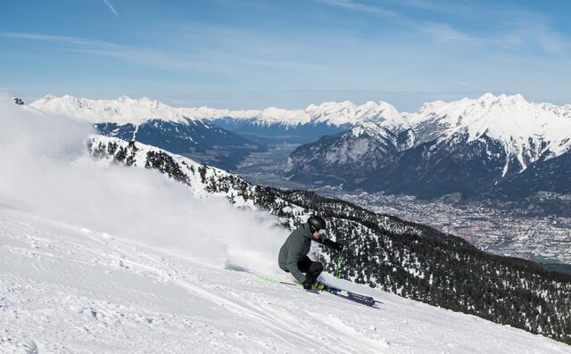 Die Glungezerbahn ist heuer voraussichtlich noch bis 11. April 2023, je nach Wetterlage, geöffnet.
 | Foto: TVB Hall-Wattens