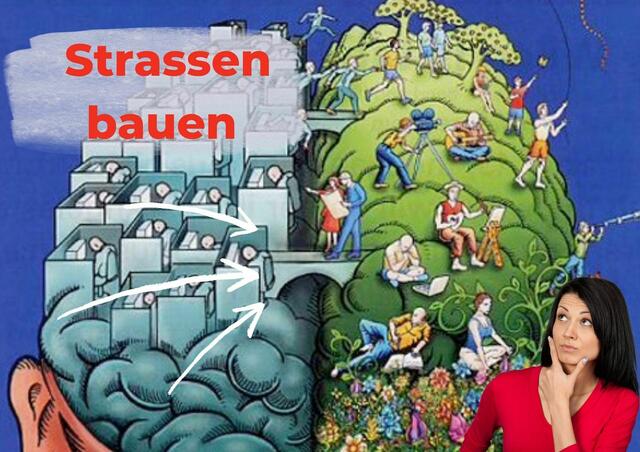 Strassen bauen im Kopf! | Foto: Christine Pokorny ( m. Canva)