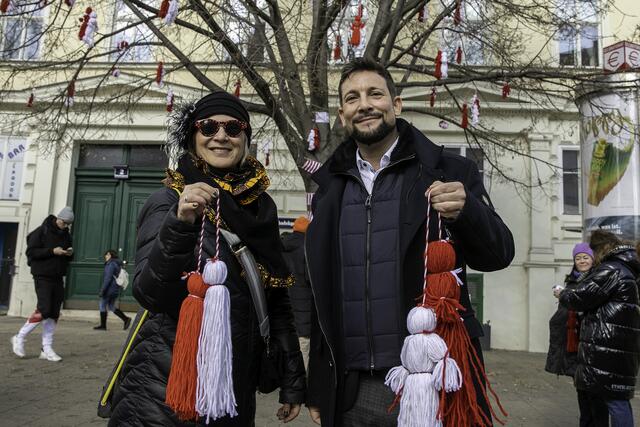 Bezirkschef Markus Rumelhart (SPÖ) kam beim Termin vorbei.  | Foto: BV6