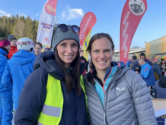 Laufen gern gemeinsam auf der Gemeindealpe: Isabelle Biber und Monika Enne.  | Foto: Borsdorf