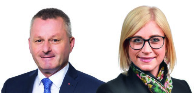 Günter Leikam (SPÖ) und Sandra Lassnig (ÖVP) über die Ergebnisse der Landtagswahl. | Foto: Privat/ÖVP Kärnten