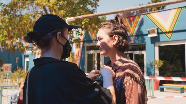 Claudia und Tanja Ploner am Set von "Womens Business".  | Foto: Patricia Melicha