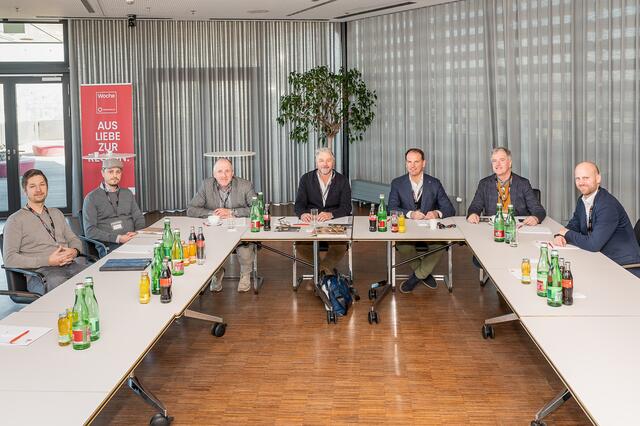 Am Round Table in der Landeshauptstadt Graz saßen unter anderem Bernhard Schuh und Christoph Ziegner gemeinsam mit Bernd Haintz, Oskar Beer, Gustav Spener, Paul Lang und Peter Rossegger (v.l.)  | Foto: Brand Images 