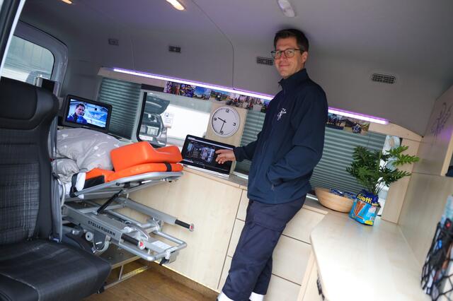 Florian Aichhorn, der Gründer der „Rollenden Engel“. | Foto: BRS