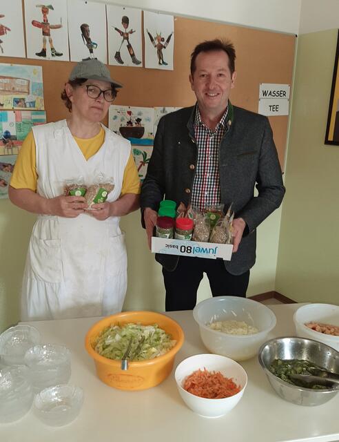 In der Volksschule Roßleithen wird nun ein Salatbuffet angeboten.  | Foto: Gemeinde Roßleithen