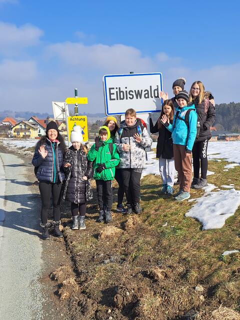 Die slowenischen Schülerinnen und Schüler besuchten die Marktgemeinde Eibiswald. | Foto: MMS Eibiswald