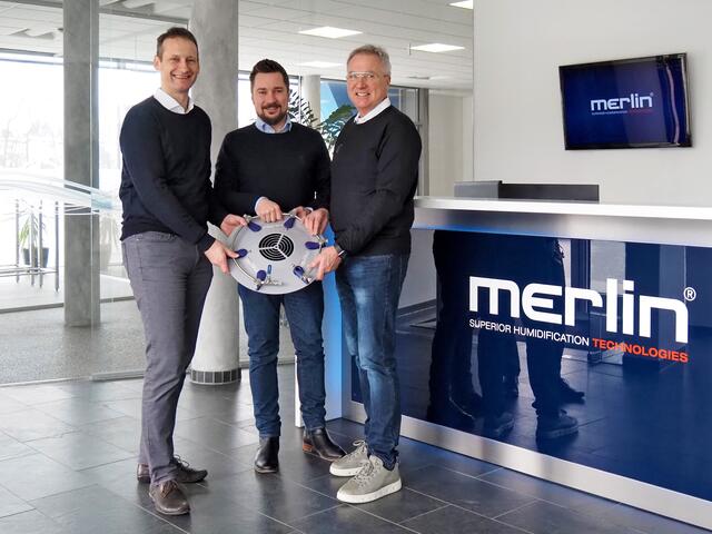 Kaufmännischer Geschäftsführer Johannes Part, technischer Geschäftsführer Dominik Reisinger, Firmengründer und Inhaber Johann Reisinger | Foto: Merlin Technology GmbH