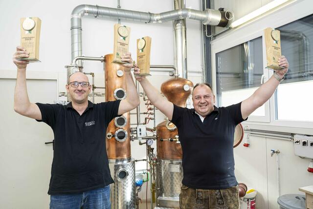 Strahlende Sieger Günter und Robert Peer (v.l.n.r). | Foto: LK Steiermark/Foto Fischer